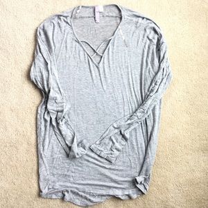 Gray Loose Long Sleeve